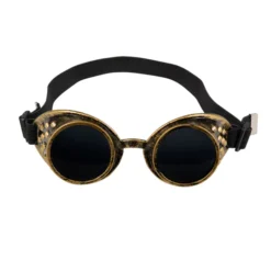 Alternative view of Steampunk bril - met elastiek - koper